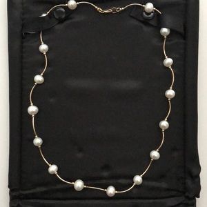 Pearl Necklace With Gold